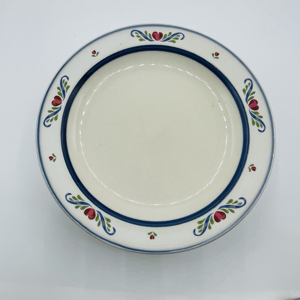 Vintage Lot Of 5 Stoneware  TIENSHAN  6 1/2"  Folkdance Lot Of 5 Salad Plates